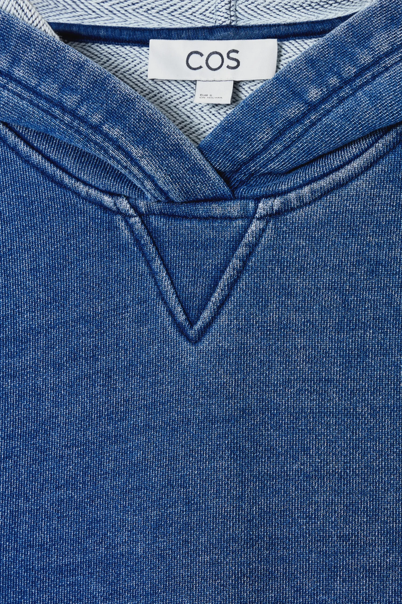 Damen COS Oberteile*KAPUZENPULLOVER AUS JERSEY IM DENIMLOOK