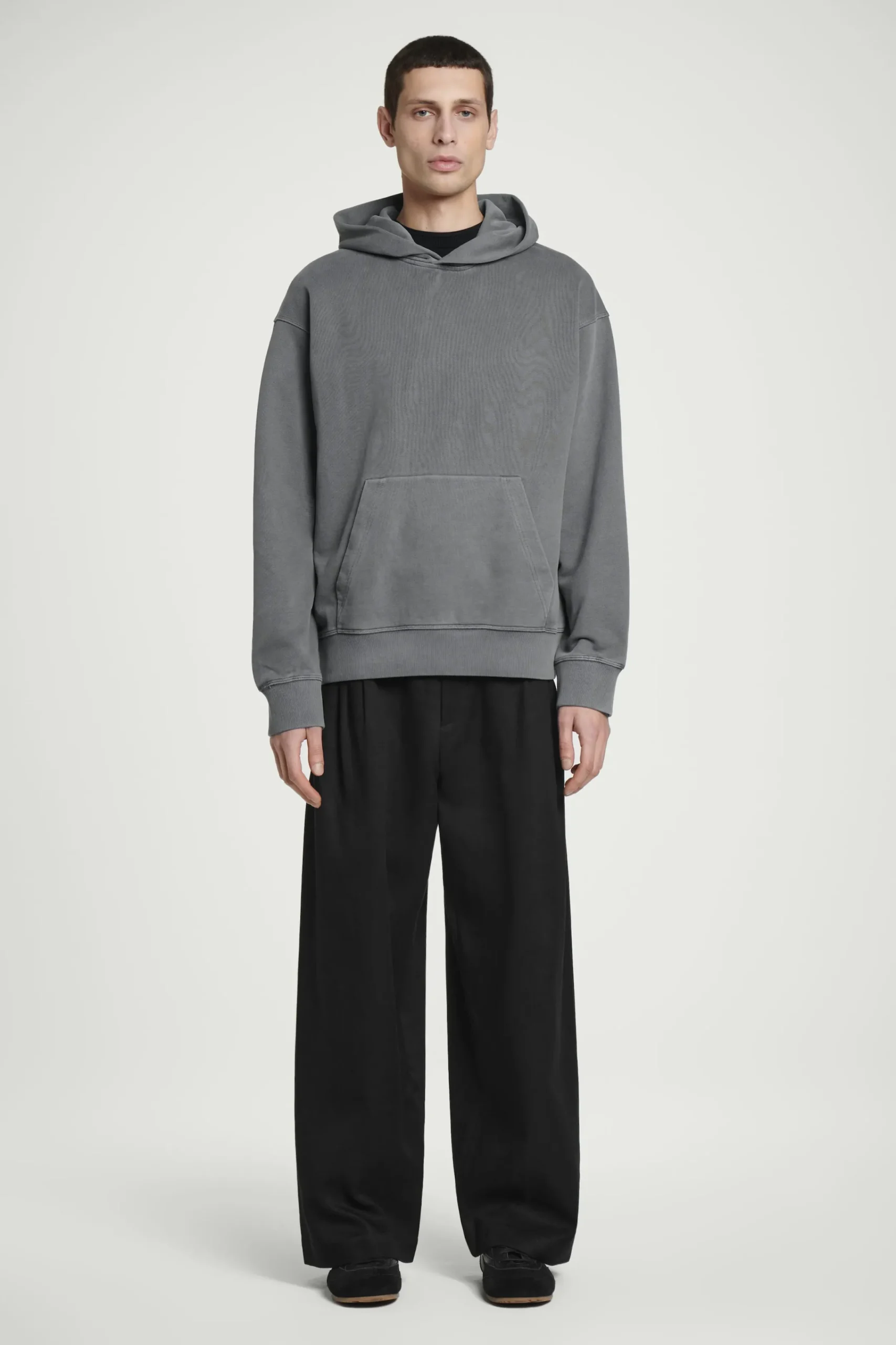 Herren COS Sweatshirts & Kapuzenpullover*KAPUZENPULLOVER AUS VORGEWASCHENEM BAUMWOLLJERSEY