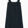 Damen COS Kleider*KARIERTES MINIKLEID AUS SEERSUCKER