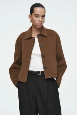 Damen COS Mäntel & Jacken*KASTENFÖRMIGE WOLLJACKE AUS DOUBLEFACE-MATERIAL