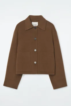 Damen COS Mäntel & Jacken*KASTENFÖRMIGE WOLLJACKE AUS DOUBLEFACE-MATERIAL