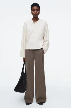 Damen COS Oberteile*KASTENFÖRMIGES POLOSHIRT MIT LANGEN ÄRMELN