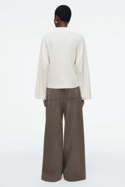 Damen COS Oberteile*KASTENFÖRMIGES POLOSHIRT MIT LANGEN ÄRMELN
