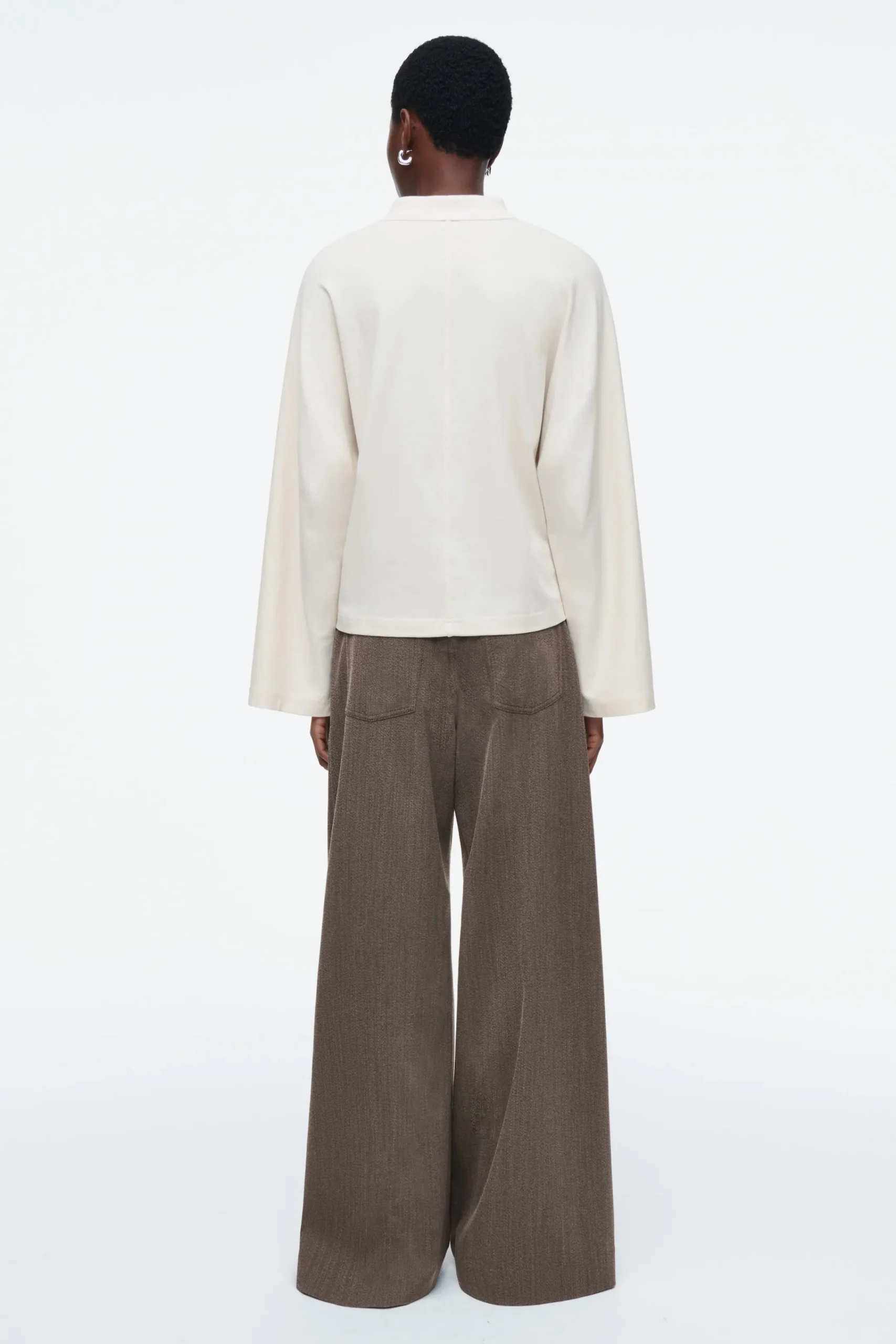 Damen COS Oberteile*KASTENFÖRMIGES POLOSHIRT MIT LANGEN ÄRMELN