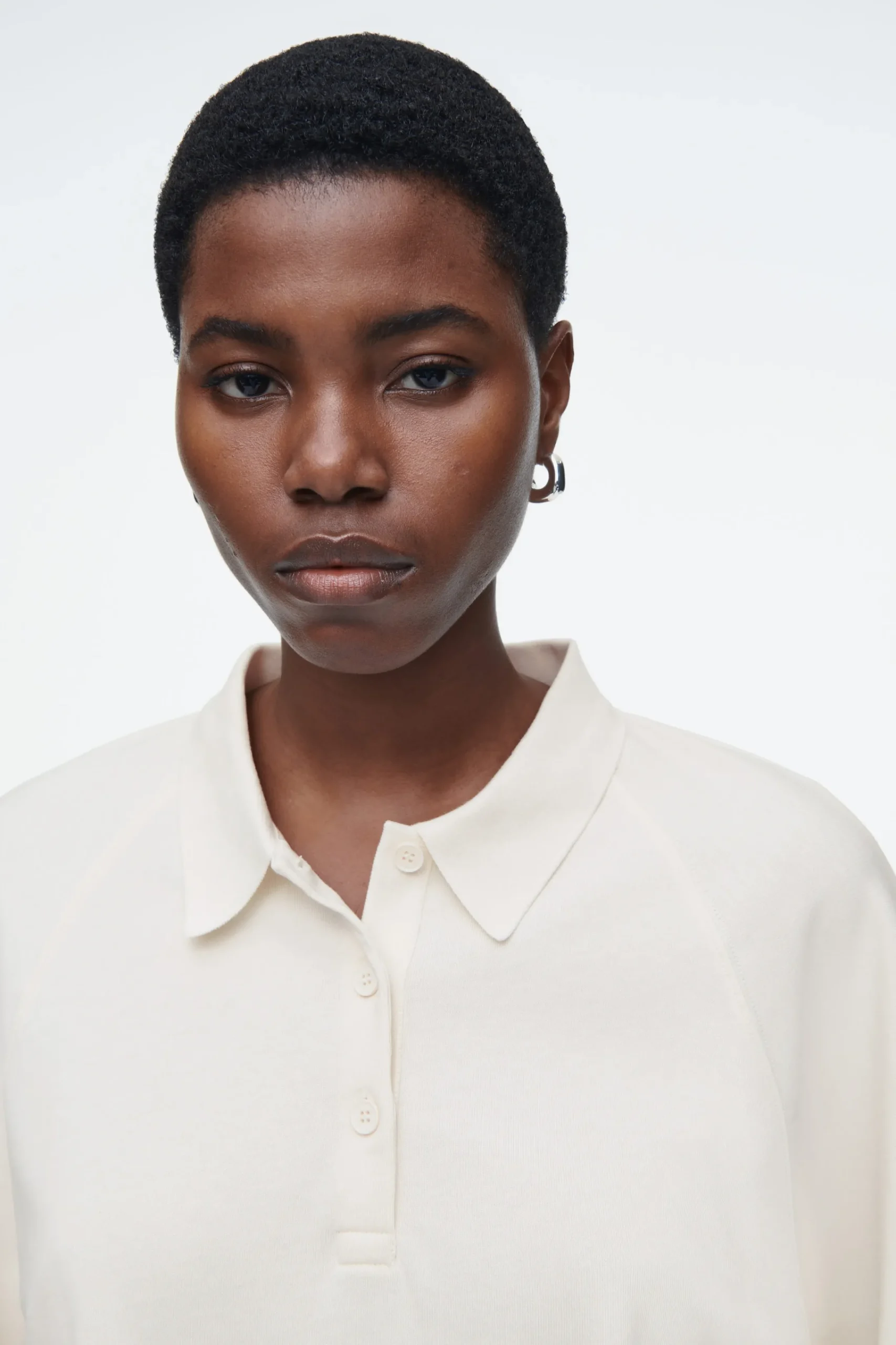 Damen COS Oberteile*KASTENFÖRMIGES POLOSHIRT MIT LANGEN ÄRMELN