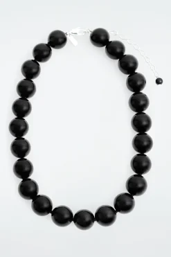 Damen COS Schmuck*KETTE MIT ONYX-PERLEN