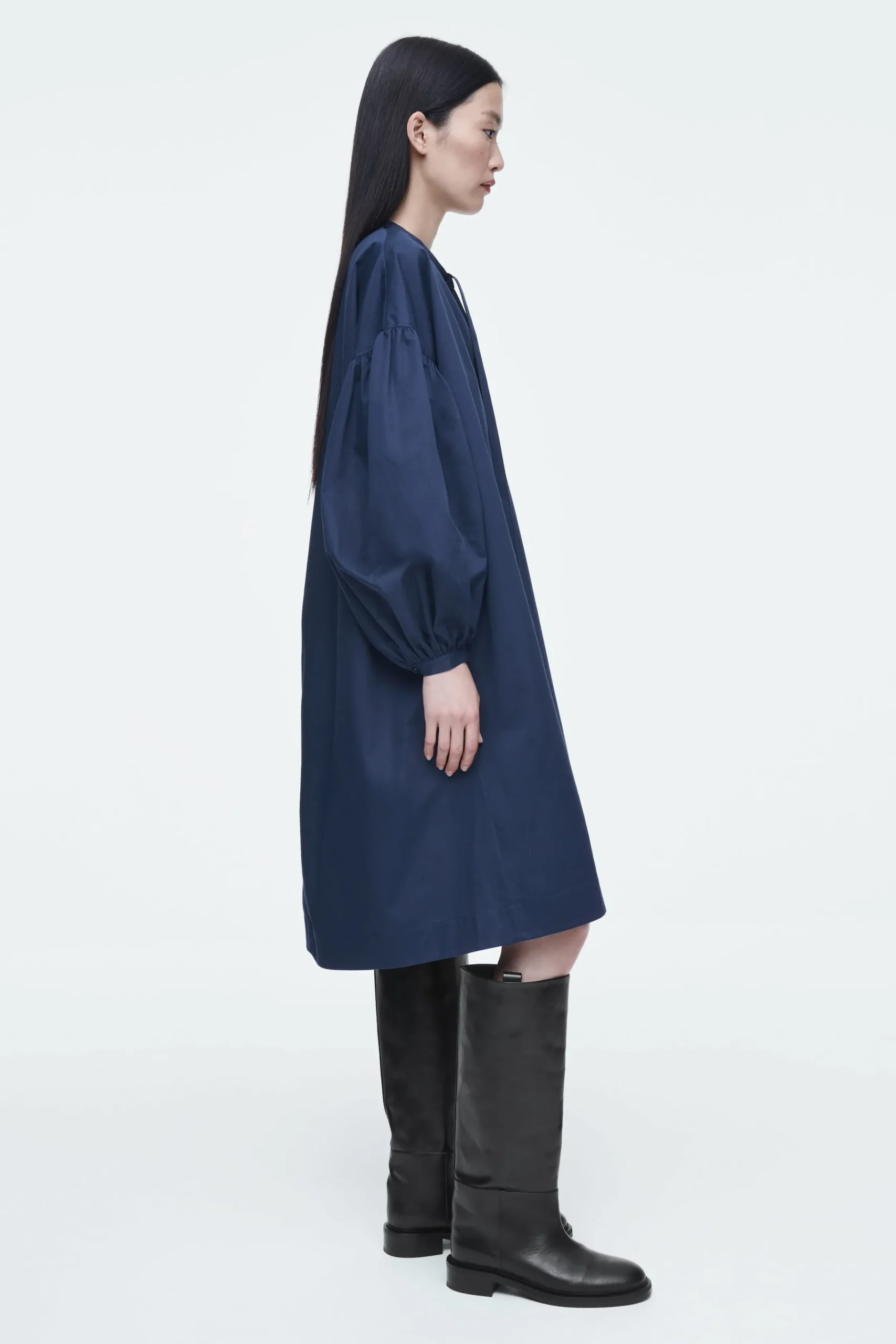 Damen COS Kleider*KLEID MIT RAFFUNG UND BINDEDETAILS