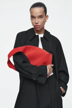Damen COS Taschen*KLEINE SERIF TOTE BAG - VELOURSLEDER