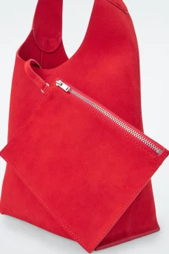 Damen COS Taschen*KLEINE SERIF TOTE BAG - VELOURSLEDER