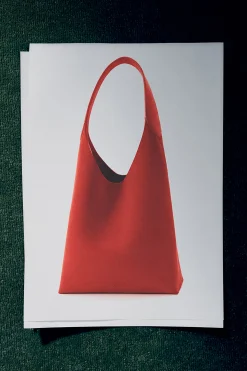 Damen COS Taschen*KLEINE SERIF TOTE BAG - VELOURSLEDER