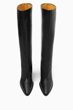 Damen COS Accessoires Aus Leder | Schuhe*KNIEHOHE LEDERSTIEFEL MIT SPITZER ZEHENKAPPE