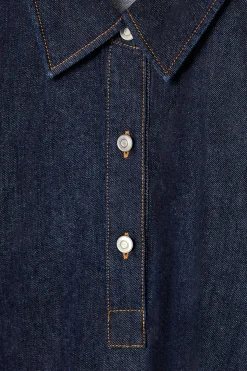 Damen COS Kleider*KURZES HEMDKLEID AUS DENIM IN A-LINIE