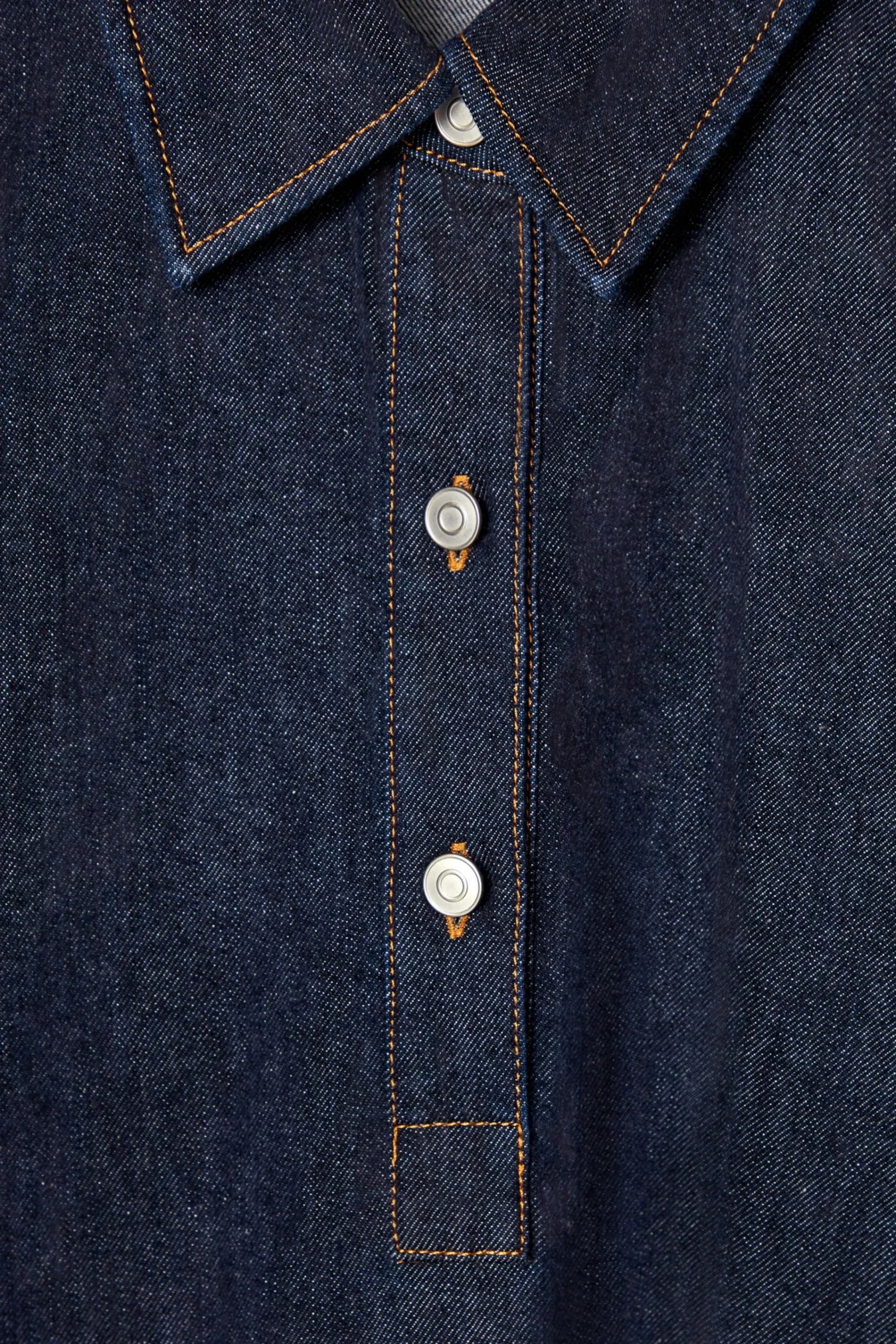 Damen COS Kleider*KURZES HEMDKLEID AUS DENIM IN A-LINIE