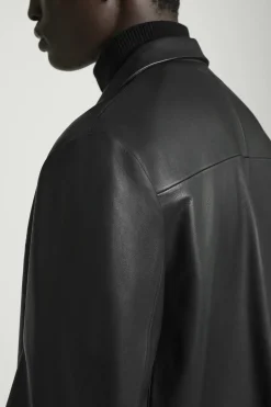 Herren COS Mäntel & Jacken*LEDERJACKE MIT REVERSKRAGEN