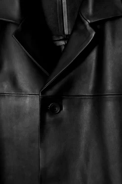 Herren COS Mäntel & Jacken*LEDERJACKE MIT REVERSKRAGEN