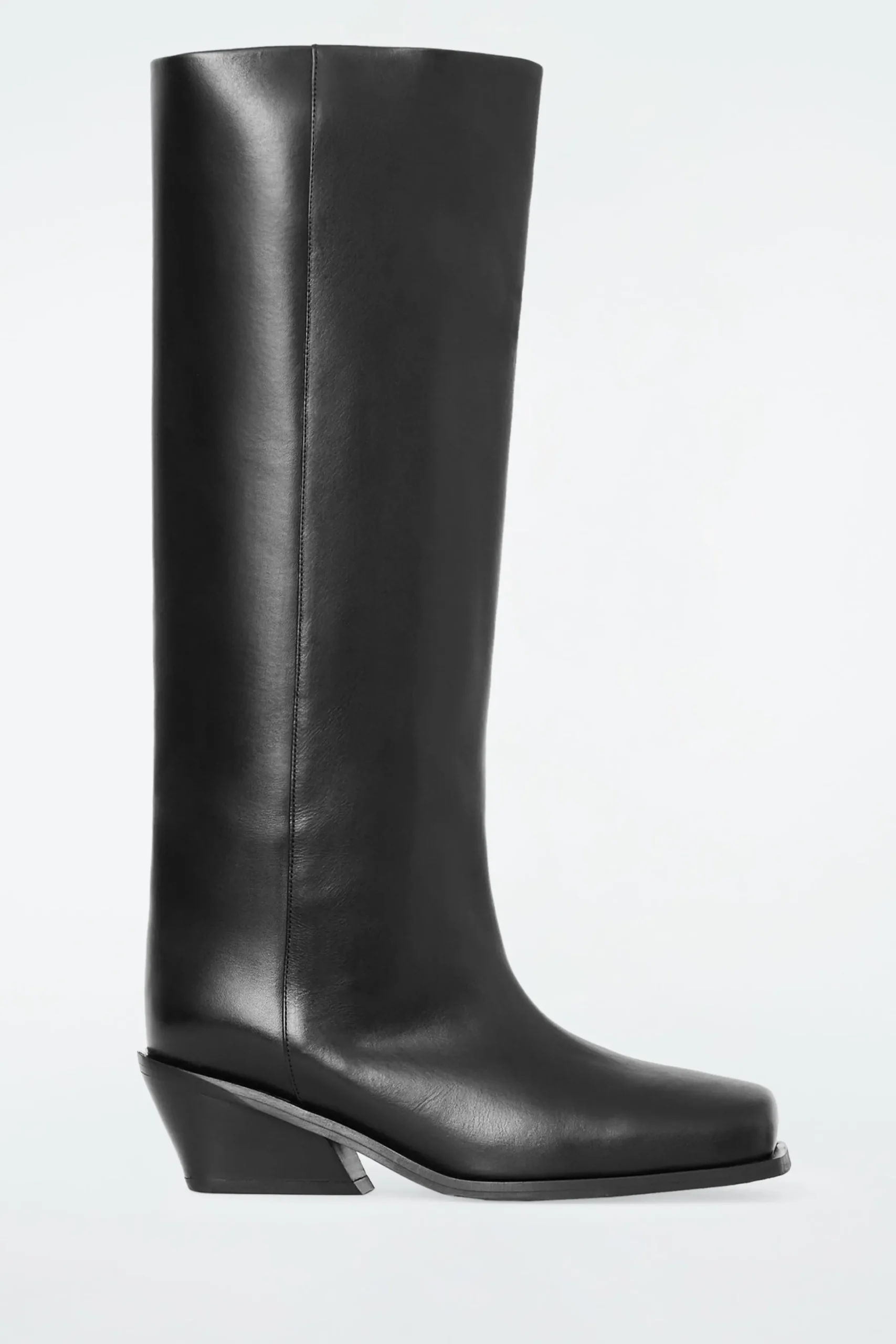 Damen COS Accessoires Aus Leder | Schuhe*LEDERSTIEFEL MIT KARREEFÖRMIGER ZEHENPARTIE