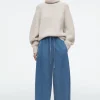 Damen COS Hosen*LEGERE JEANSHOSE MIT KORDELZUGBUND UND BARREL-BEIN
