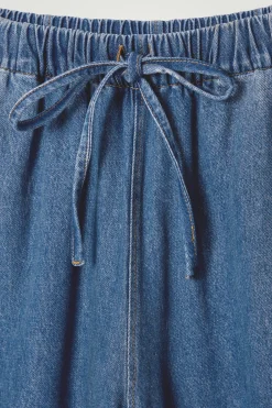 Damen COS Hosen*LEGERE JEANSHOSE MIT KORDELZUGBUND UND BARREL-BEIN