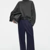 Damen COS Hosen*LOCKERE ELEGANTE WOLLHOSE MIT WEITEM BEIN