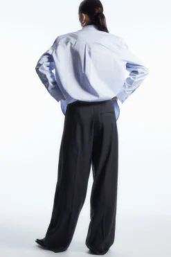 Damen COS Hosen*LOCKERE ELEGANTE WOLLHOSE MIT WEITEM BEIN