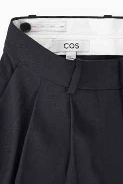Damen COS Hosen*LOCKERE ELEGANTE WOLLHOSE MIT WEITEM BEIN