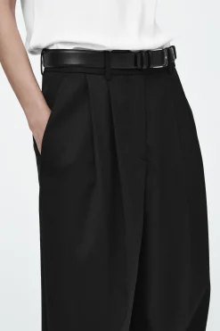 Damen COS Hosen*LOCKERE ELEGANTE WOLLHOSE MIT WEITEM BEIN