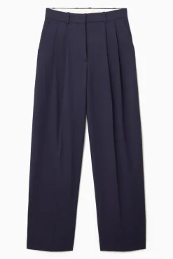 Damen COS Hosen*LOCKERE ELEGANTE WOLLHOSE MIT WEITEM BEIN