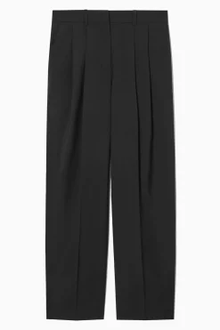 Damen COS Hosen*LOCKERE ELEGANTE WOLLHOSE MIT WEITEM BEIN