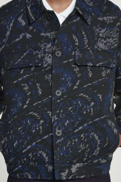 Herren COS Hemden | Mäntel & Jacken*LOCKERE HEMDJACKE AUS JACQUARD AUS WOLL-MIX