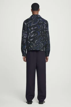 Herren COS Hemden | Mäntel & Jacken*LOCKERE HEMDJACKE AUS JACQUARD AUS WOLL-MIX