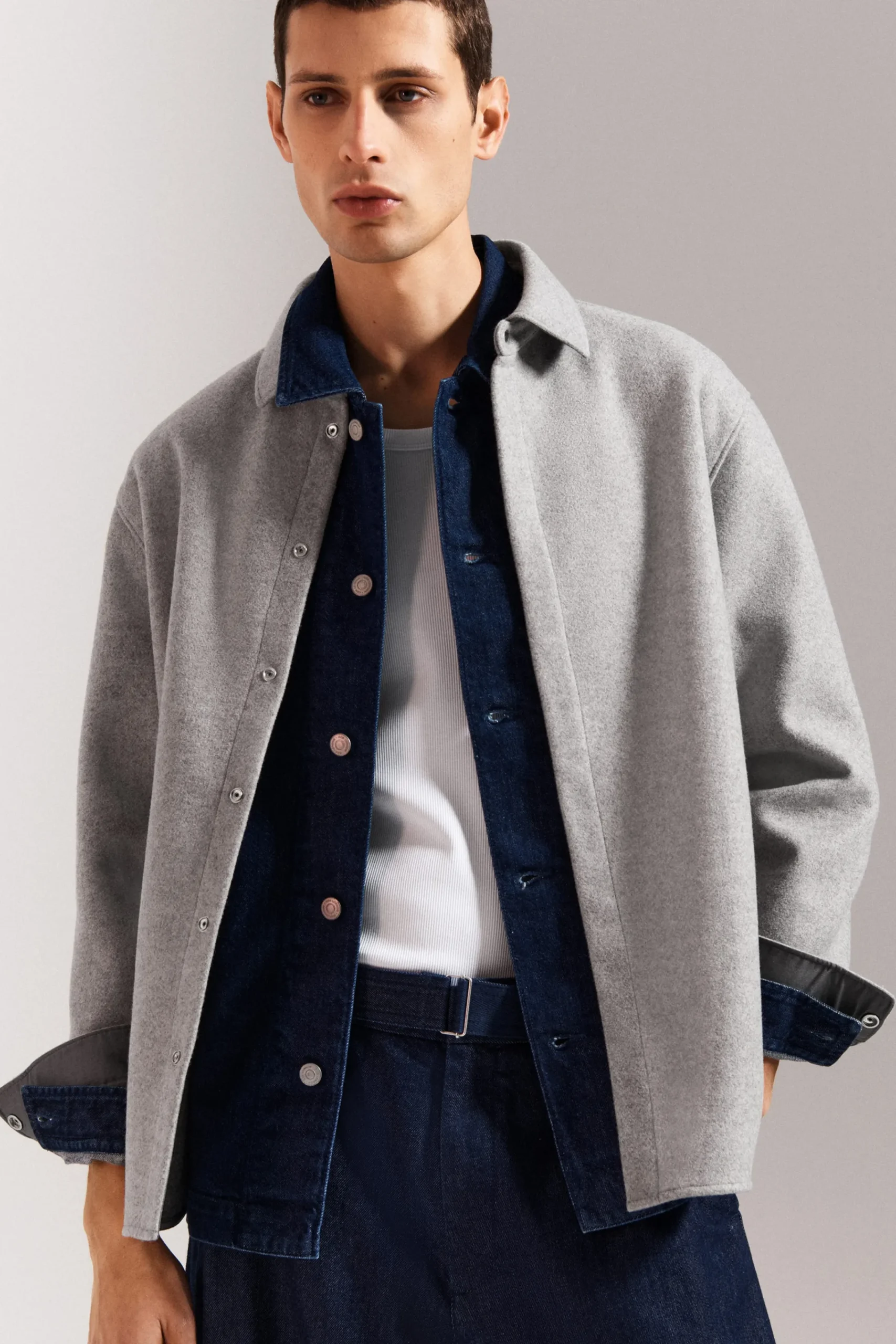 Herren COS Hemden | Mäntel & Jacken*LOCKERE HEMDJACKE AUS WOLL-MIX