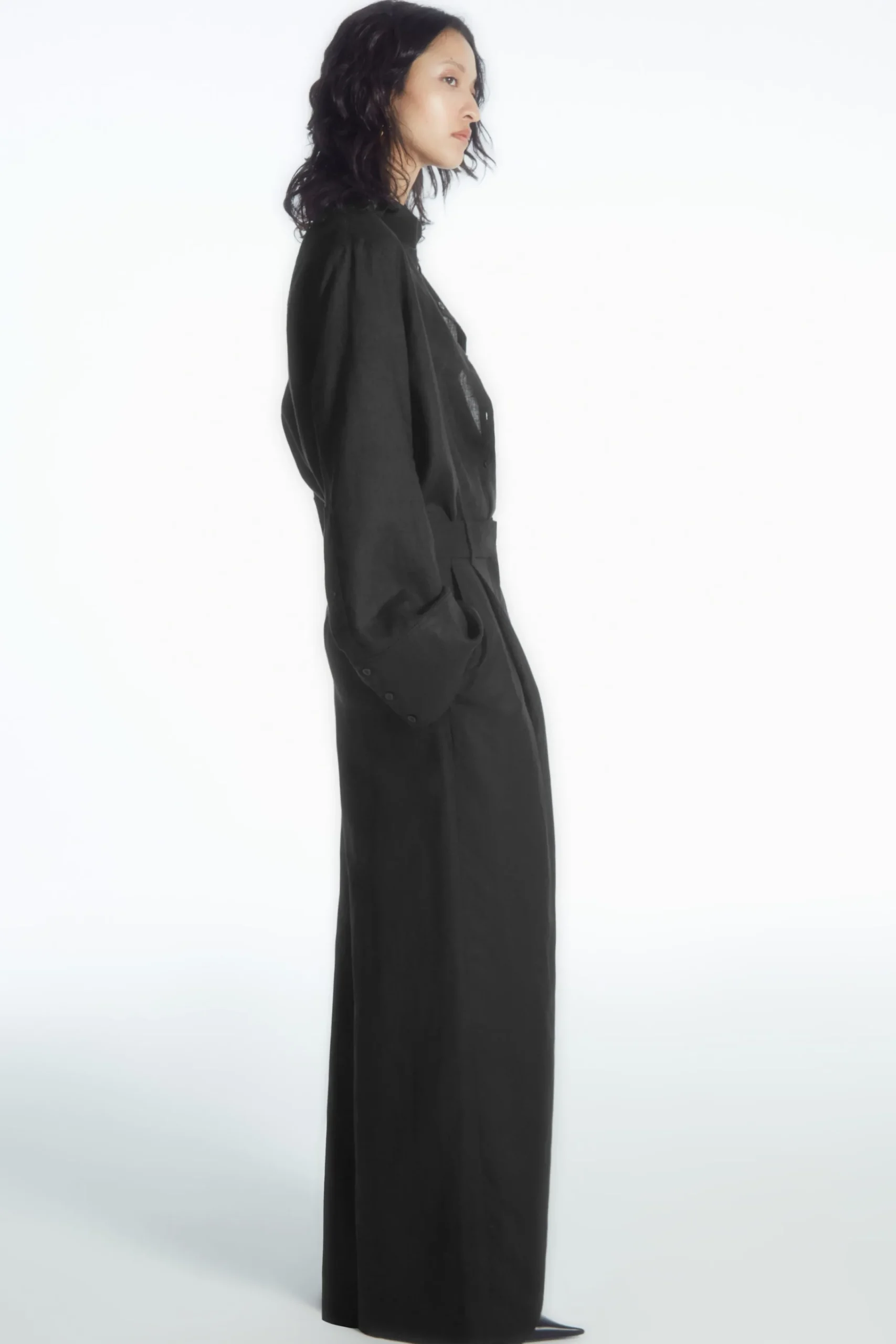 Damen COS Hosen*LOCKERE HOSE AUS LEINEN-MIX MIT WEITEM BEIN