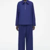 Damen COS Hosen*LOCKERE HOSE AUS TWILL MIT WEITEM BEIN