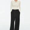 Damen COS Hosen*LOCKERE HOSE AUS TWILL MIT WEITEM BEIN