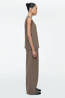 Damen COS Hosen*LOCKERE HOSE AUS TWILL MIT WEITEM BEIN