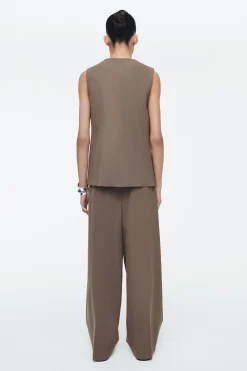 Damen COS Hosen*LOCKERE HOSE AUS TWILL MIT WEITEM BEIN