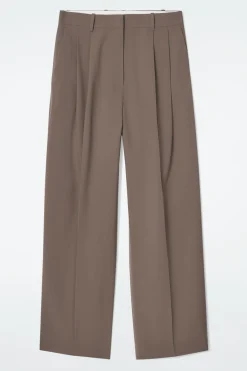 Damen COS Hosen*LOCKERE HOSE AUS TWILL MIT WEITEM BEIN