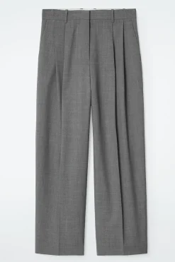 Damen COS Hosen*LOCKERE HOSE AUS TWILL MIT WEITEM BEIN