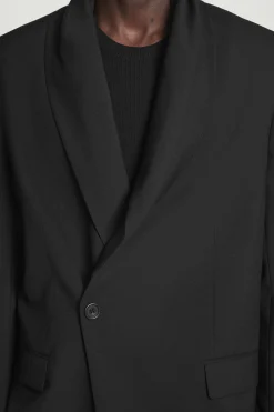 Herren COS Mäntel & Jacken | Anzüge*LOCKERER BLAZER AUS WOLL-HOPSACK MIT SCHALKRAGEN