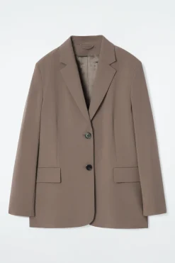 Damen COS Mäntel & Jacken*LOCKERER EINREIHIGER BLAZER AUS WOLL-MIX