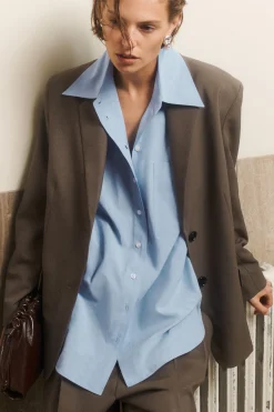 Damen COS Mäntel & Jacken*LOCKERER EINREIHIGER BLAZER AUS WOLL-MIX