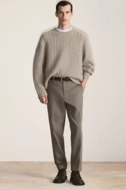 Herren COS Pullover | Kaschmir*LOCKERER KASCHMIRPULLOVER MIT LOCHSTRICKMUSTER