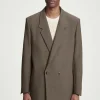 Herren COS Anzüge | Mäntel & Jacken*LOCKERER ZWEIREIHIGER BLAZER AUS WOLL-MIX