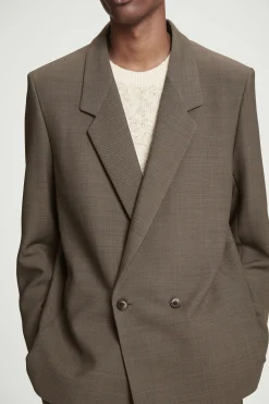 Herren COS Anzüge | Mäntel & Jacken*LOCKERER ZWEIREIHIGER BLAZER AUS WOLL-MIX