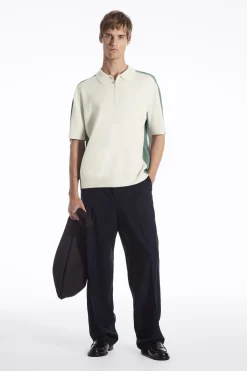 Herren COS Poloshirts*LOCKERES COLOUR-BLOCK-POLOSHIRT AUS BAUMWOLLE