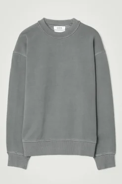 Herren COS Sweatshirts & Kapuzenpullover*LOCKERES SWEATSHIRT AUS VORGEWASCHENER BAUMWOLLE