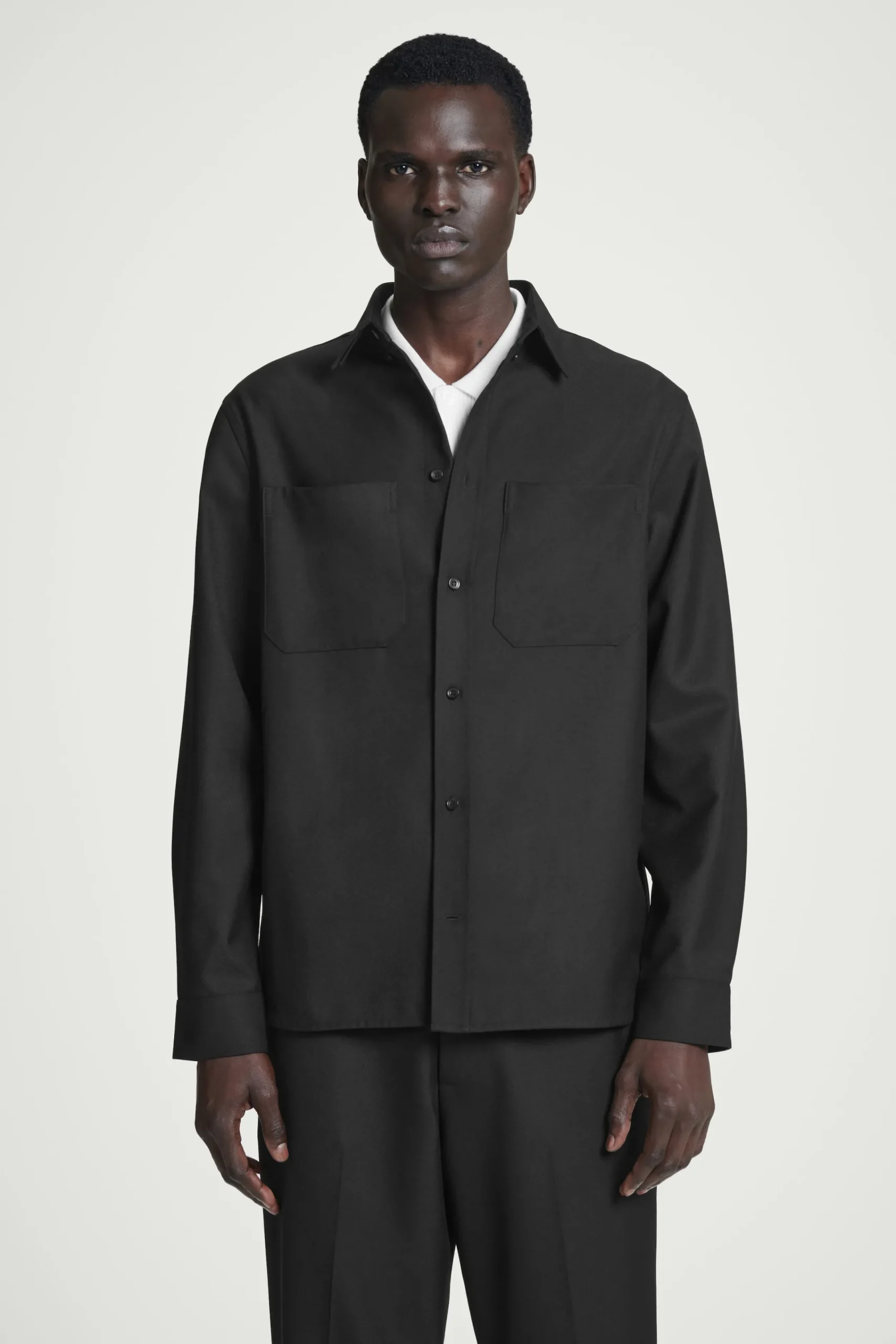 Herren COS Hemden*LOCKERES UTILITY-HEMD AUS WOLL-MIX