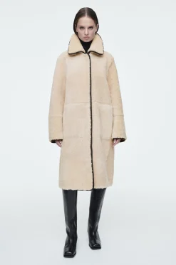Damen COS Mäntel & Jacken*MANTEL AUS SHEARLING MIT LEDERBESÄTZEN
