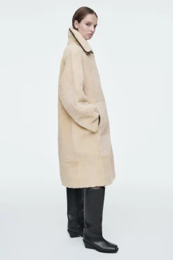 Damen COS Mäntel & Jacken*MANTEL AUS SHEARLING MIT LEDERBESÄTZEN