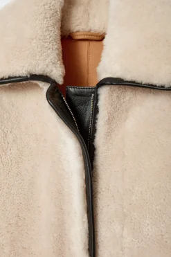 Damen COS Mäntel & Jacken*MANTEL AUS SHEARLING MIT LEDERBESÄTZEN